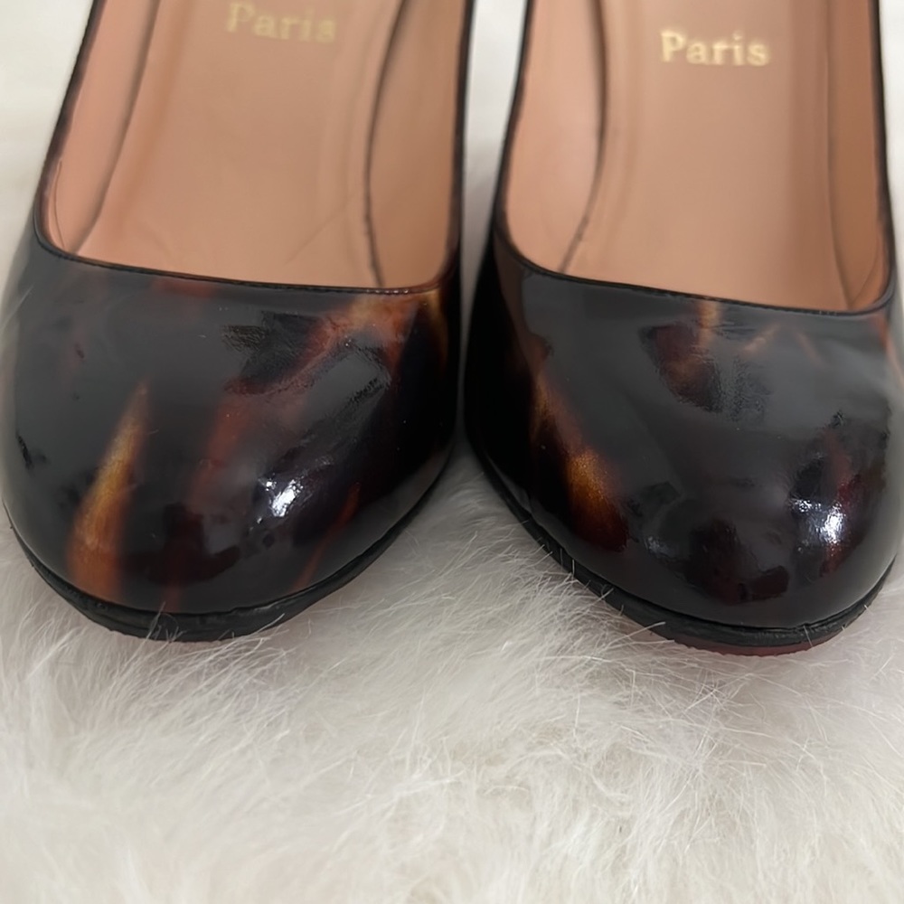 Christian Louboutin Ron Ron Tortoise Shell Pumps Size 40 - Picture 6 of 14